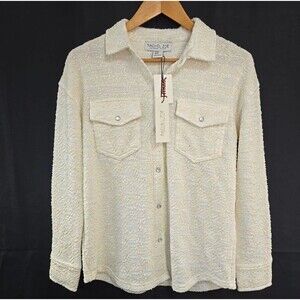 Rachel Zoe Textured Cream Jacket XS